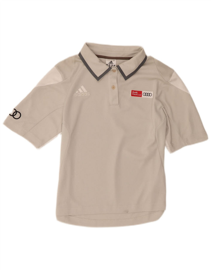 Adidas ženska polo majica s grafičkim motivima UK 14 srednje sivi poliester