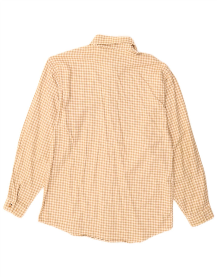Benetton muška košulja od flanela mala bež gingham