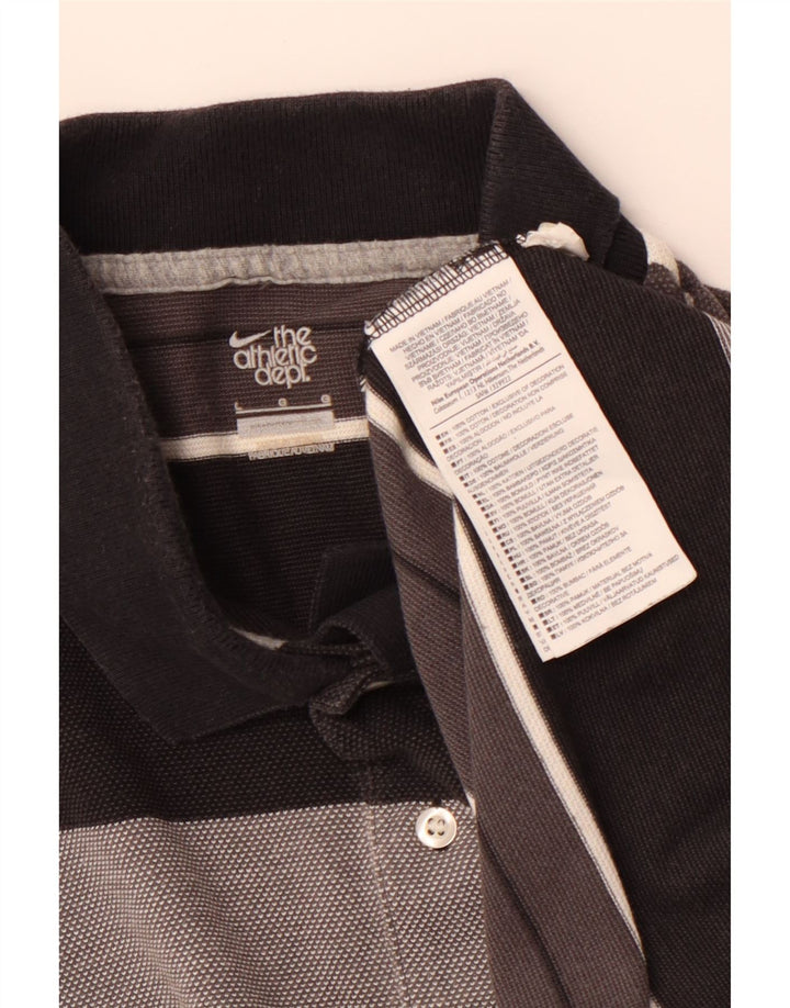 NIKE muška polo majica velika siva prugasta pamuk