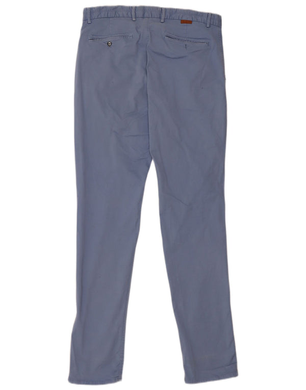 Massimo Dutti muške uske chino hlače EU 42 Large W32 L34 Plavi pamuk