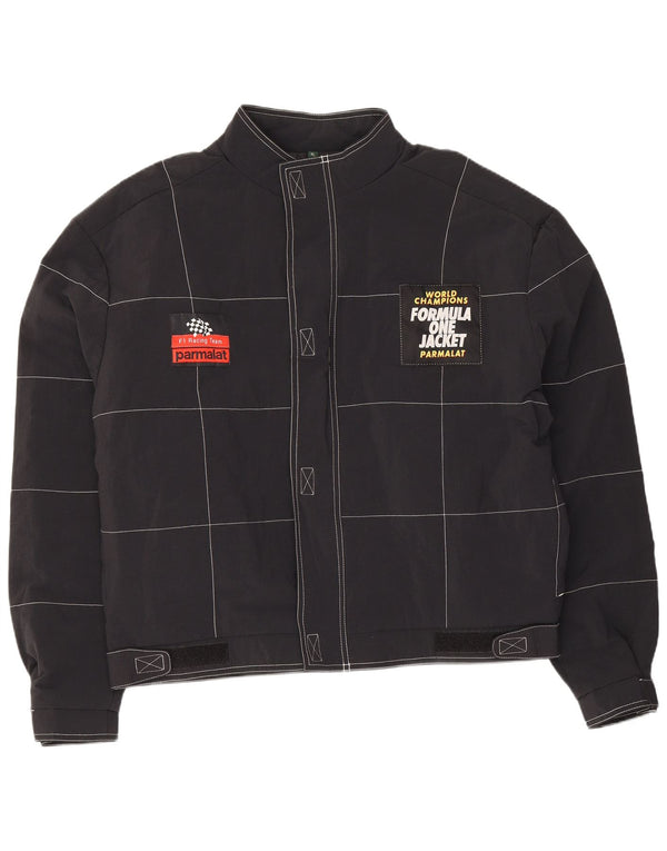 Parmalat muška jakna Formula One Graphic Racer UK 42 XL crni najlon