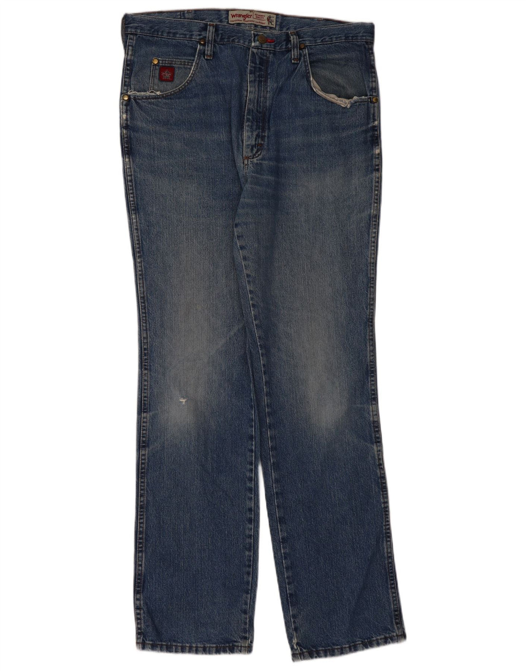 WRANGLER Muške ravne traperice W36 L34 plavi pamuk