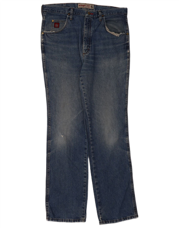 WRANGLER Muške ravne traperice W36 L34 plavi pamuk