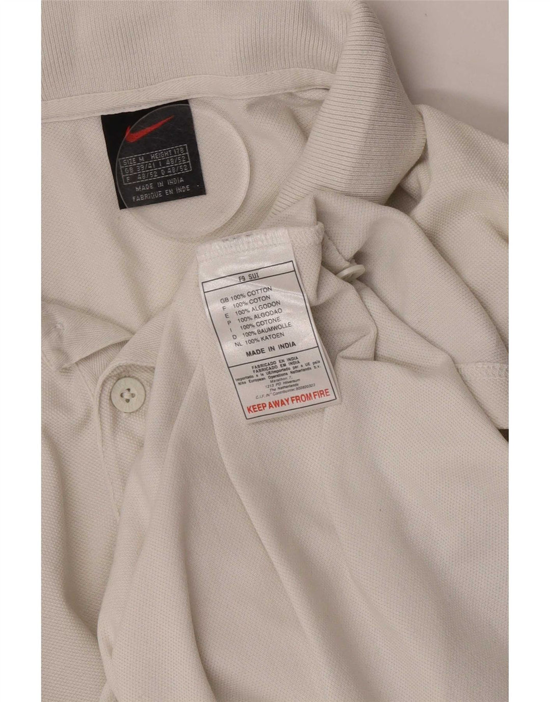 Nike muška polo majica UK 39/41 Srednje bijeli pamuk