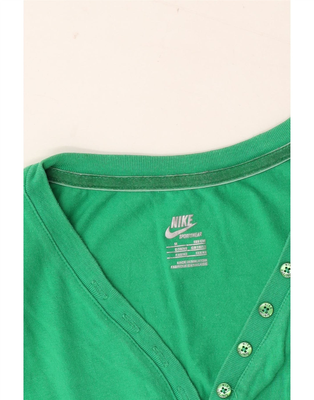 Nike Ženska majica kratkih rukava UK 12 Srednje zelena