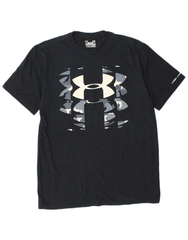 UNDER ARMOUR Muška majica Heat Gear Regular Graphic T-Shirt Top Large Black Pamuk
