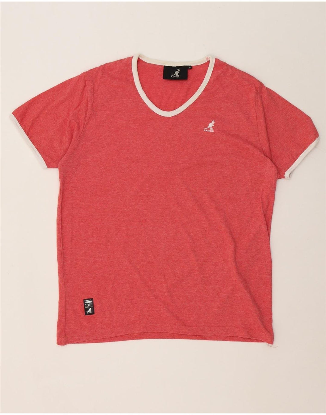 KANGOL Womens T-Shirt Top UK 18 XL Red Polyester Vintage Kangol and Second-Hand Kangol from Messina Hembry 