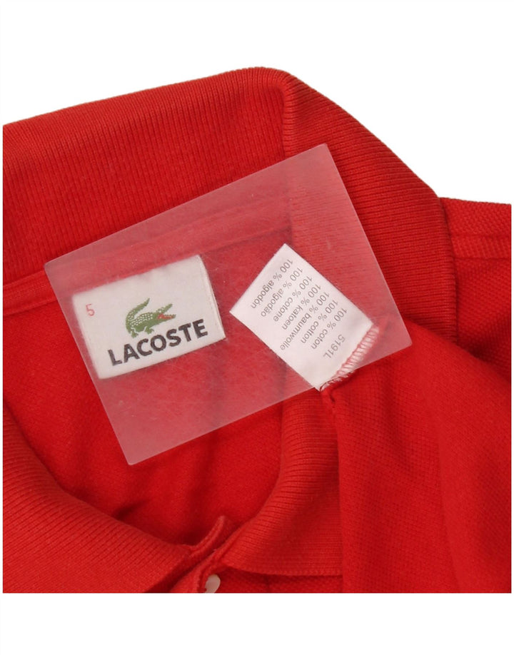 Lacoste muška polo majica veličine 5, veliki crveni pamuk