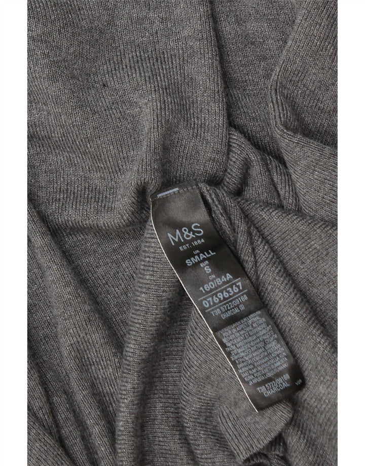 Marks & Spencer ženski otvoreni kardigan pulover UK 10 Small Gray