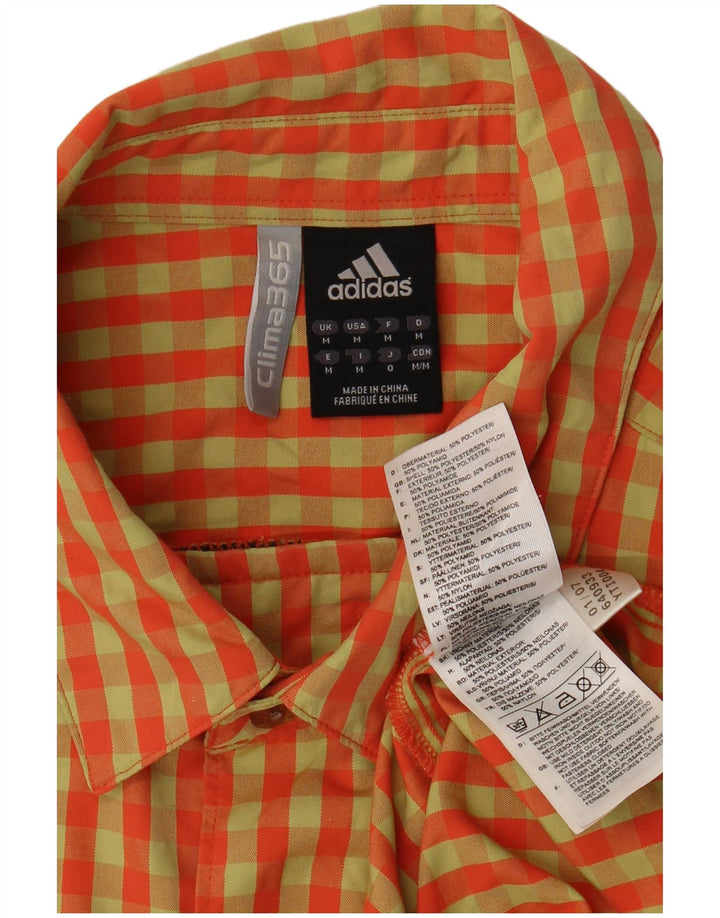 Adidas muška košulja kratkih rukava Srednje narančasta gingham poliester