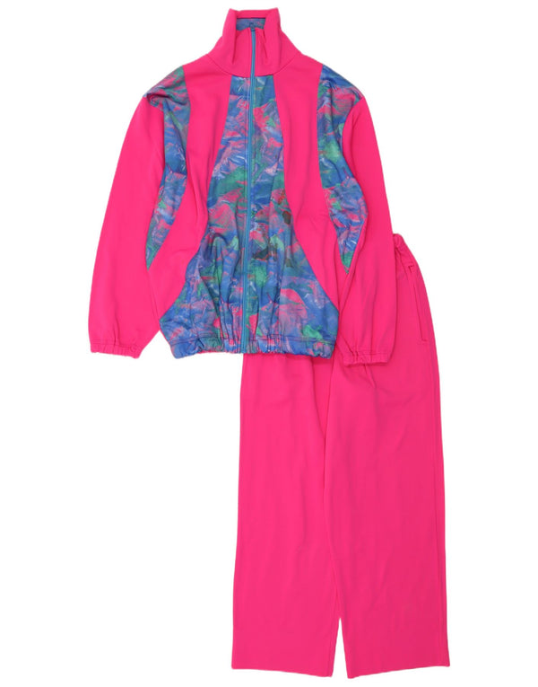 Vintage ženska puna trenirka UK 16 Large Pink Colourblock
