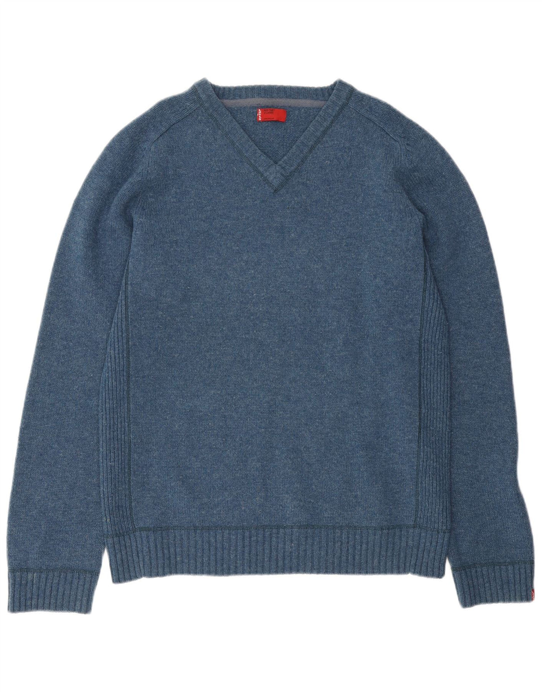 LEVI'S muški džemper s V-izrezom XL plava vunena