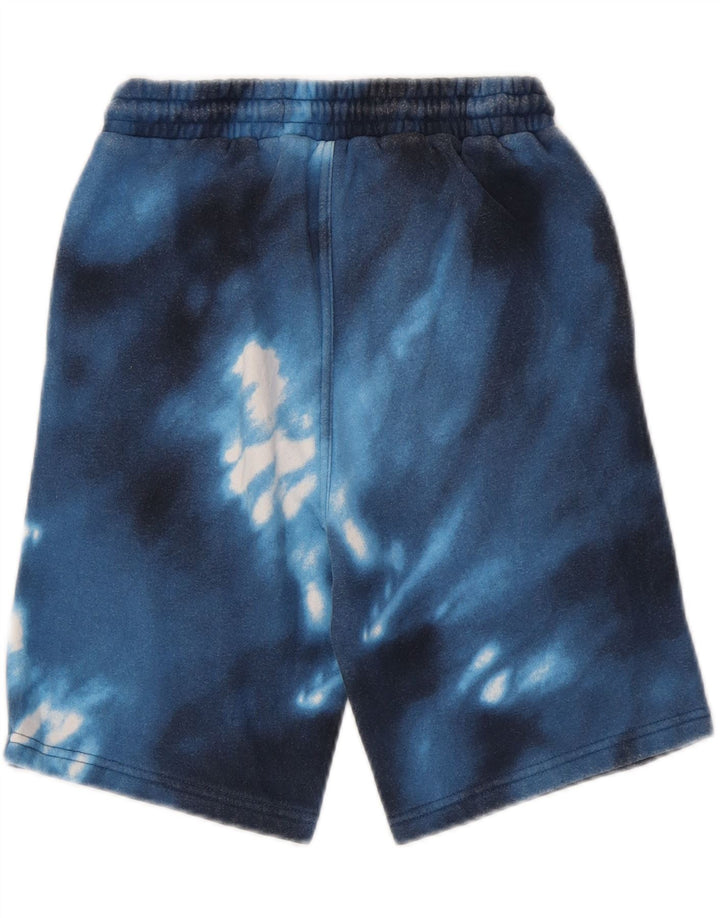 LEVI'S Boys Graphic Sport Shorts 12-13 Years Large Blue Tie Dye Pamuk