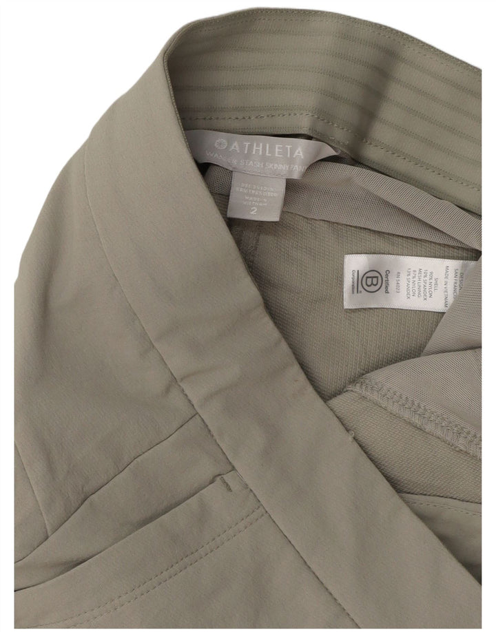 ATHLETA Ženske uske kargo hlače US 2 XS W29 L29 sivi najlon