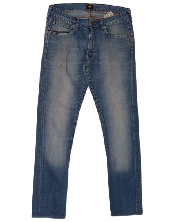 Lee Mens Luke Tapered Slim Jeans W31 L32 Plavi pamuk