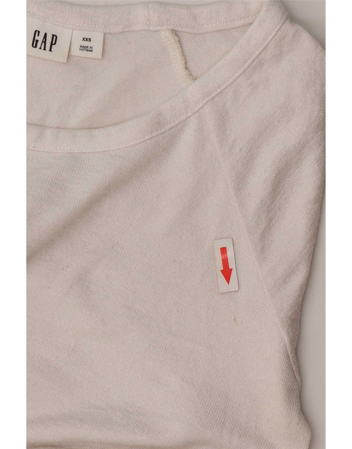 Gap ženska prevelika majica UK 2 2XS bijeli pamuk
