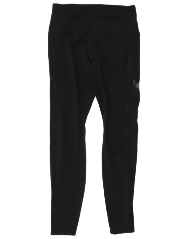 Nike Ženske Dri Fit Leggings UK 8 Male crne Colourblock Poliester