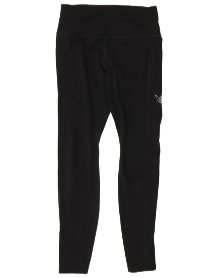 Nike Ženske Dri Fit Leggings UK 8 Male crne Colourblock Poliester