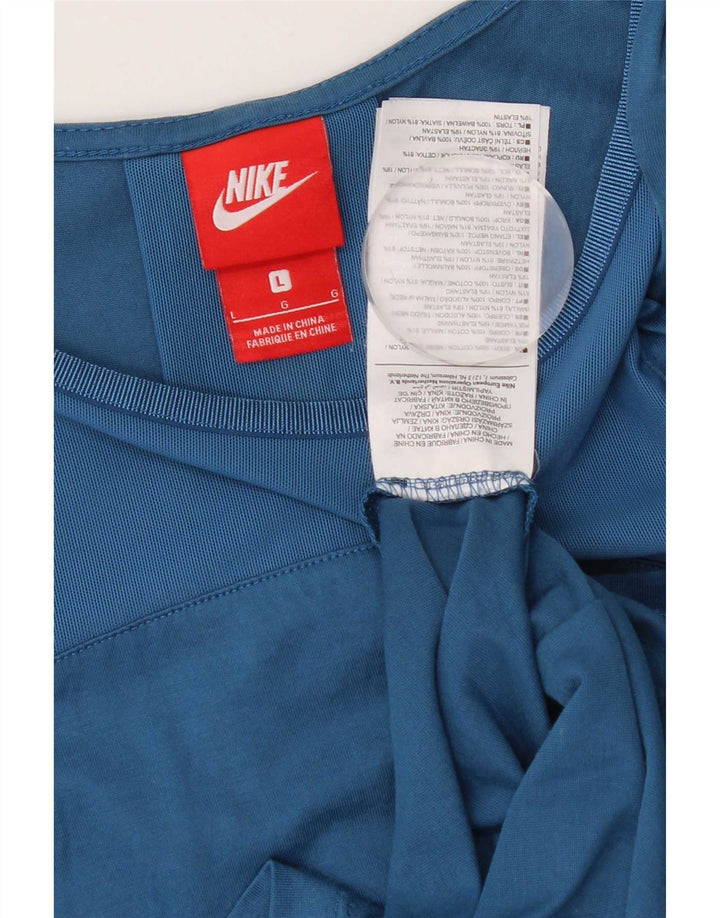 Nike veliki ženski prsluk UK 16 Large Blue Cotton