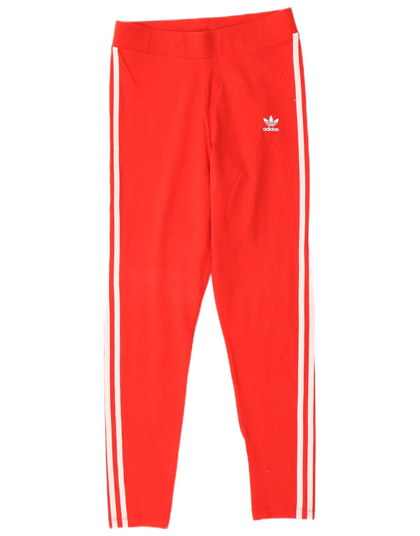 Adidas ženske tajice UK 14 srednje crvene pamučne