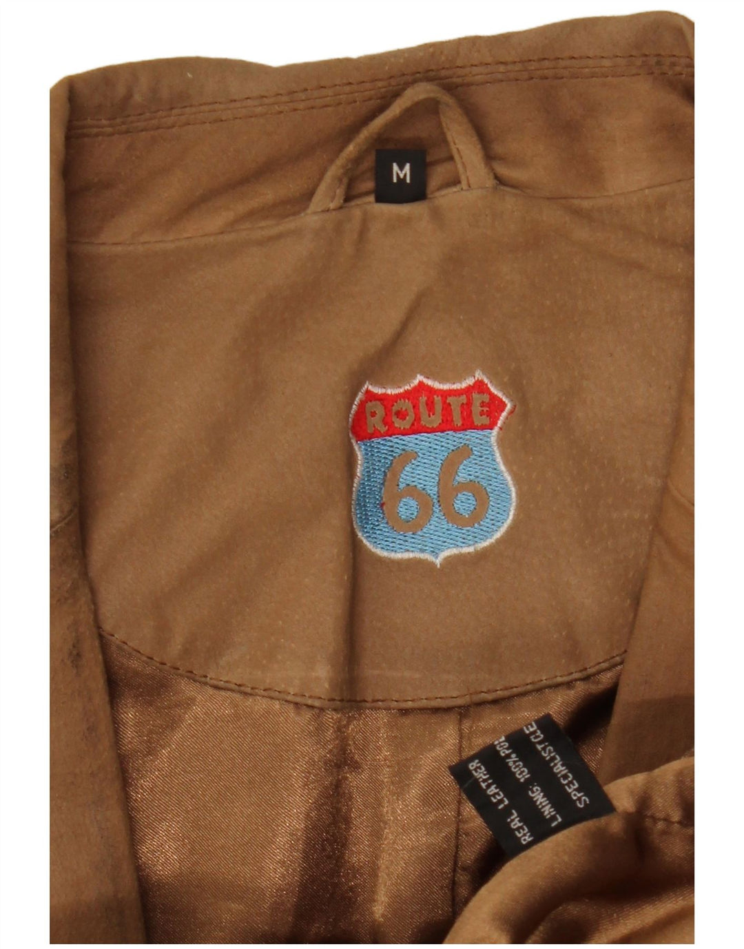 Route 66 muška kožna jakna sa 2 gumba UK 38 srednje smeđa