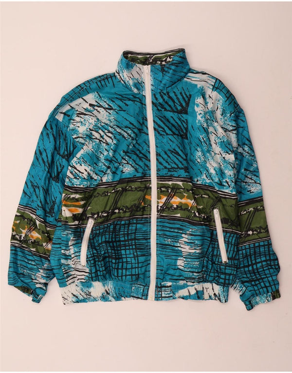 VINTAGE ženska gornja jakna prevelike trenirke UK 16 Large Blue