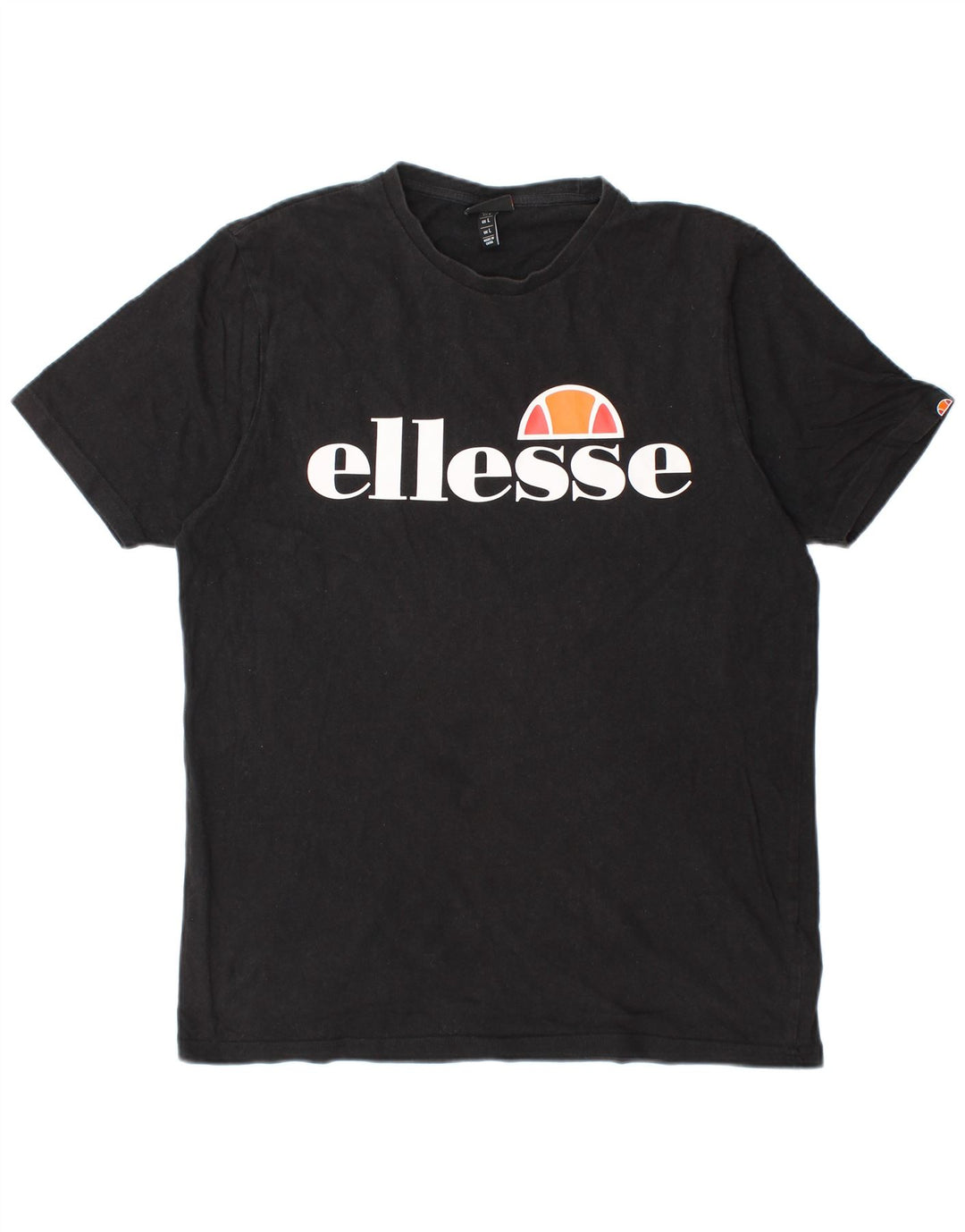 ELLESSE Velika crna muška majica s grafičkim motivima