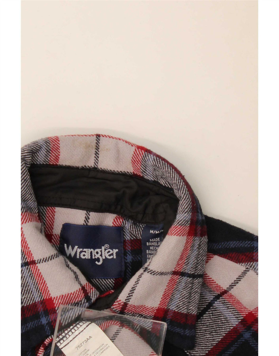 Wrangler muška flanelska košulja srednje tamnoplave karirane boje