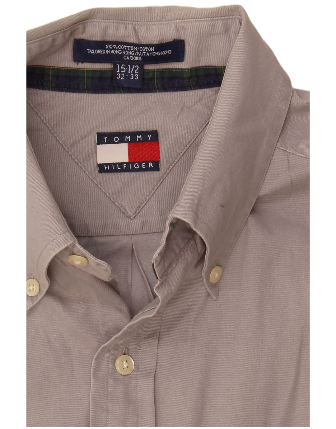 Tommy Hilfiger muška košulja veličine 15 1/2 srednje sivi pamuk