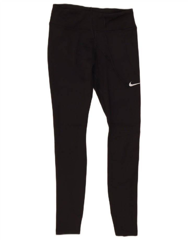 Nike Ženske Dri Fit Leggings UK 8 Male crne poliesterske