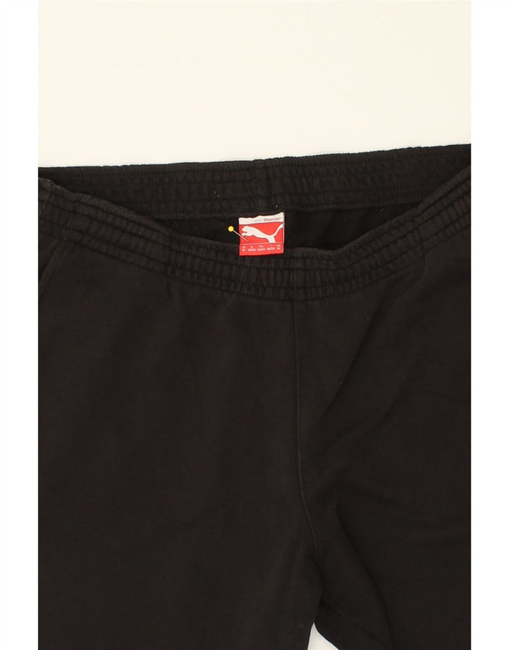 PUMA Mens Tracksuit Trousers Medium Black | Vintage Puma | Thrift | Second-Hand Puma | Used Clothing | Messina Hembry 