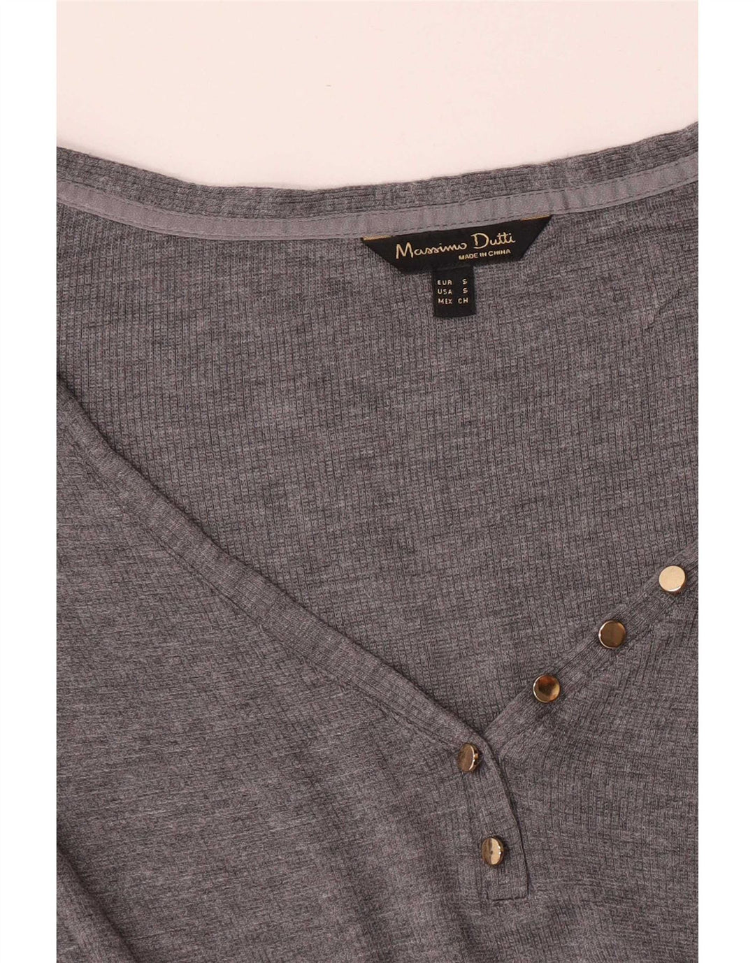 Ženska majica dugih rukava Massimo Dutti UK 10 mala siva