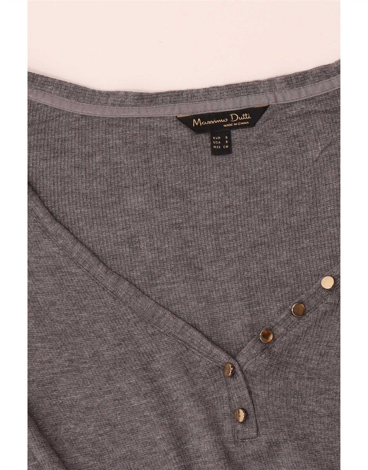 Ženska majica dugih rukava Massimo Dutti UK 10 mala siva