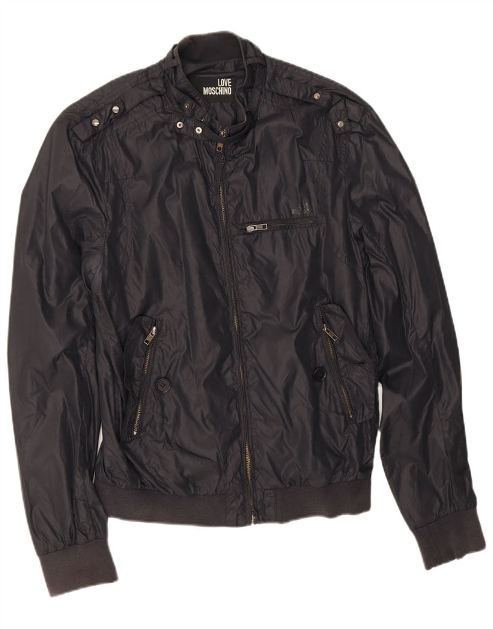 Moschino muška bomber jakna UK 38 srednji crni poliamid
