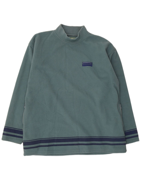 SONNETI muški džemper od flisa 4XL plavi prugasti poliester