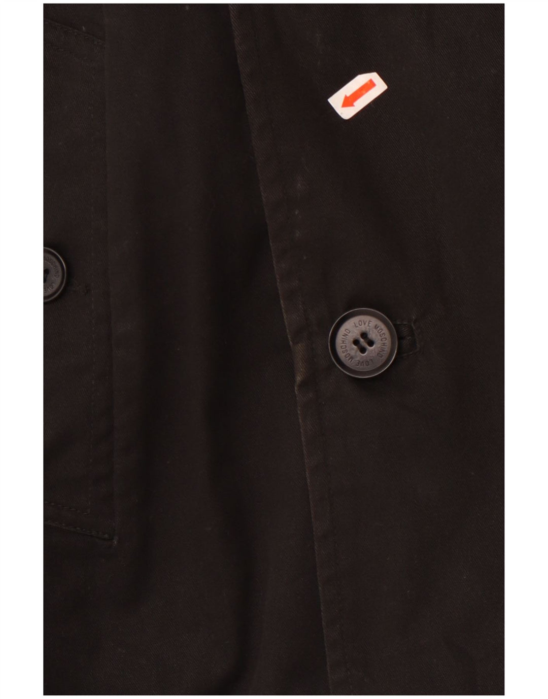 Moschino muški graškasti kaput UK 42 XL crni pamuk