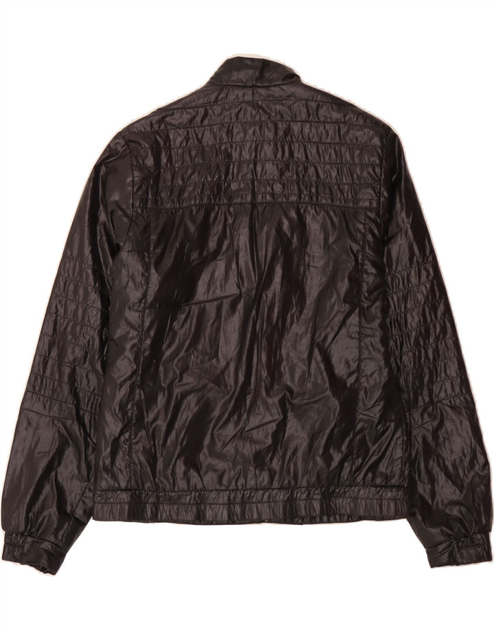 KAPPA Mens Bomber Jacket UK 38 Medium Black Polyester Vintage Kappa and Second-Hand Kappa from Messina Hembry 