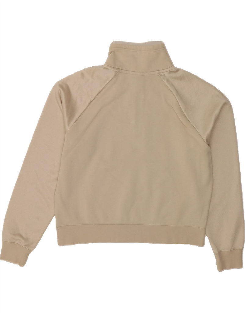 NIKE Womens Oversized Graphic Sweatshirt Jumper UK 14 Medium Beige Vintage Nike and Second-Hand Nike from Messina Hembry 