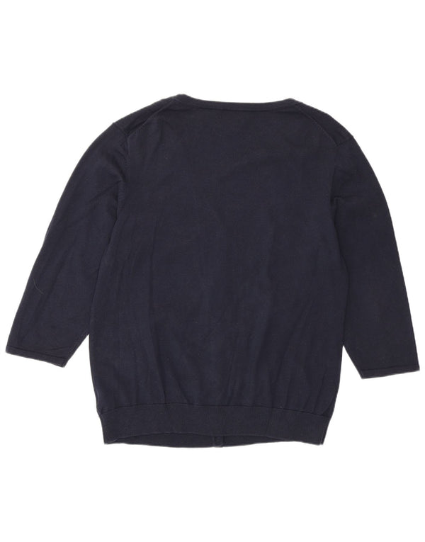 Tommy Hilfiger ženski džemper s 3/4 rukavima UK 20 2XL tamnoplavi