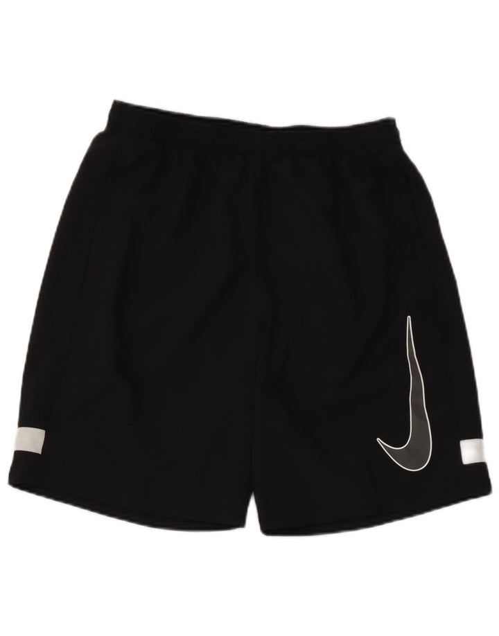Nike muške Dri Fit grafičke sportske kratke hlače srednje crne boje od poliestera