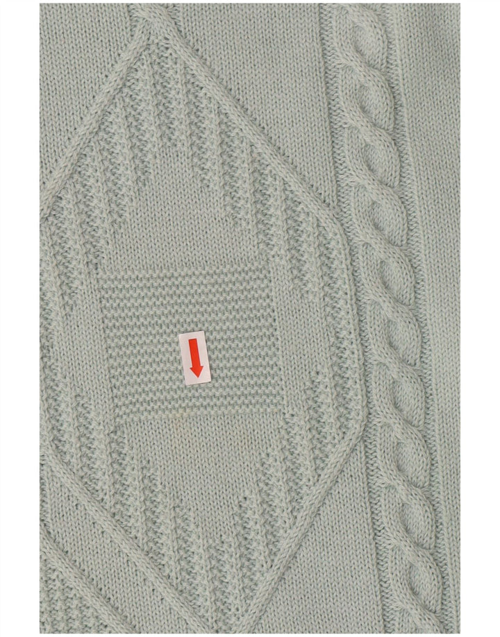 NAVIGARE muški džemper s okruglim izrezom Veliki zeleni Argyle/Diamond Classic