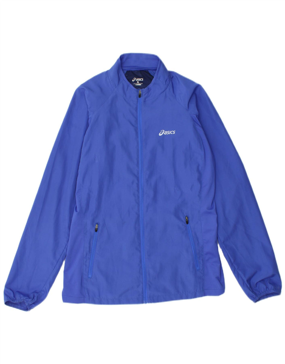 ASICS ženska gornja jakna za trenirku UK 12 srednje plavi poliester