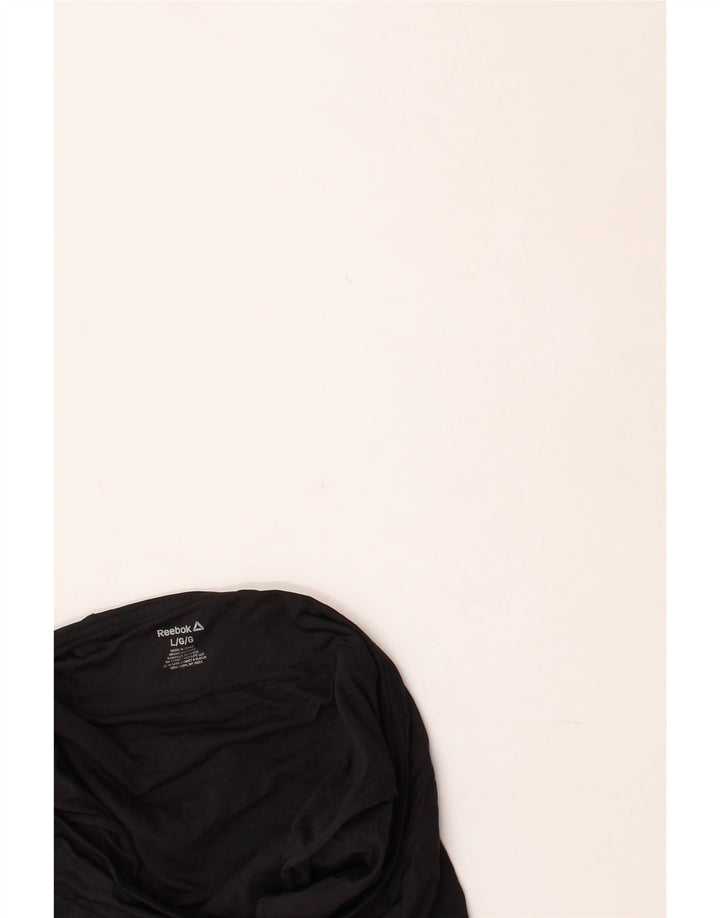 REEBOK Womens Sport Shorts UK 16 Large  Black Vintage Reebok and Second-Hand Reebok from Messina Hembry 