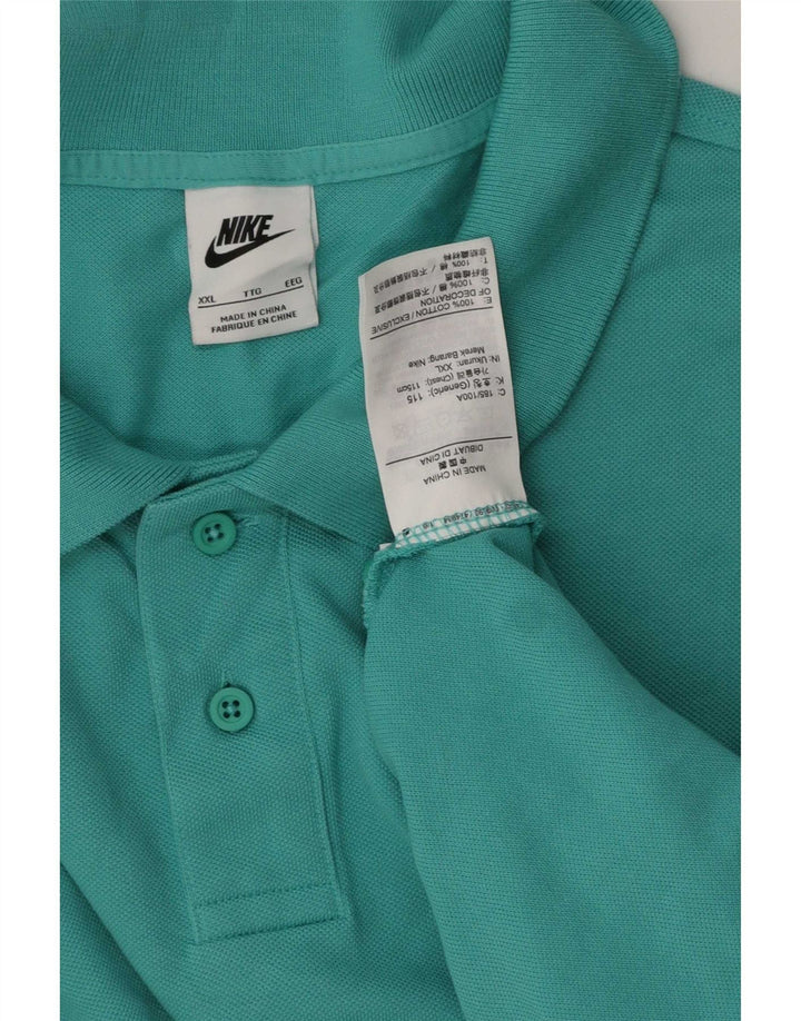 Nike muška polo majica 2XL tirkizni pamuk