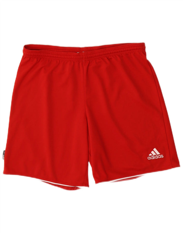 Adidas muške sportske kratke hlače Climalite srednje crvene boje od poliestera