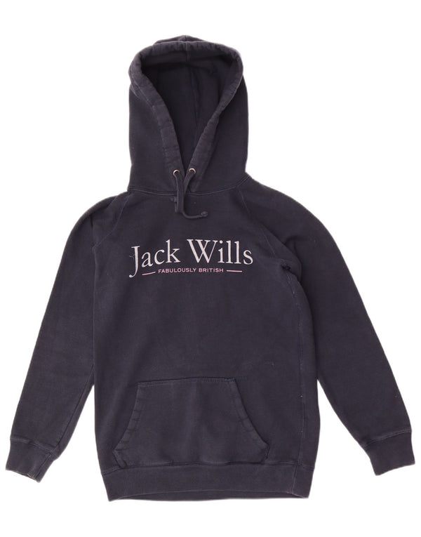 Jack Wills Ženska majica s kapuljačom s kapuljačom UK 6 XS tamnoplavi pamuk