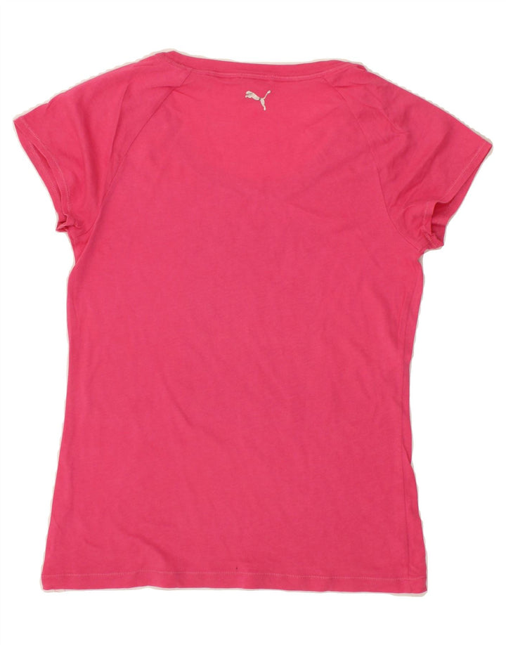 PUMA Womens Graphic T-Shirt Top UK 14 Medium Pink Vintage Puma and Second-Hand Puma from Messina Hembry 
