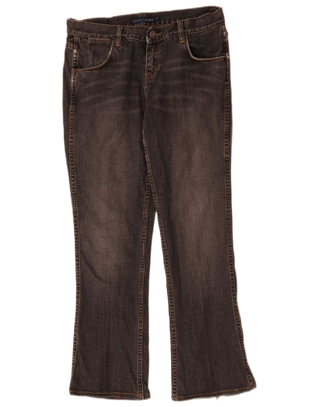 RALPH LAUREN Ženske urezane traperice W30 L29 sive