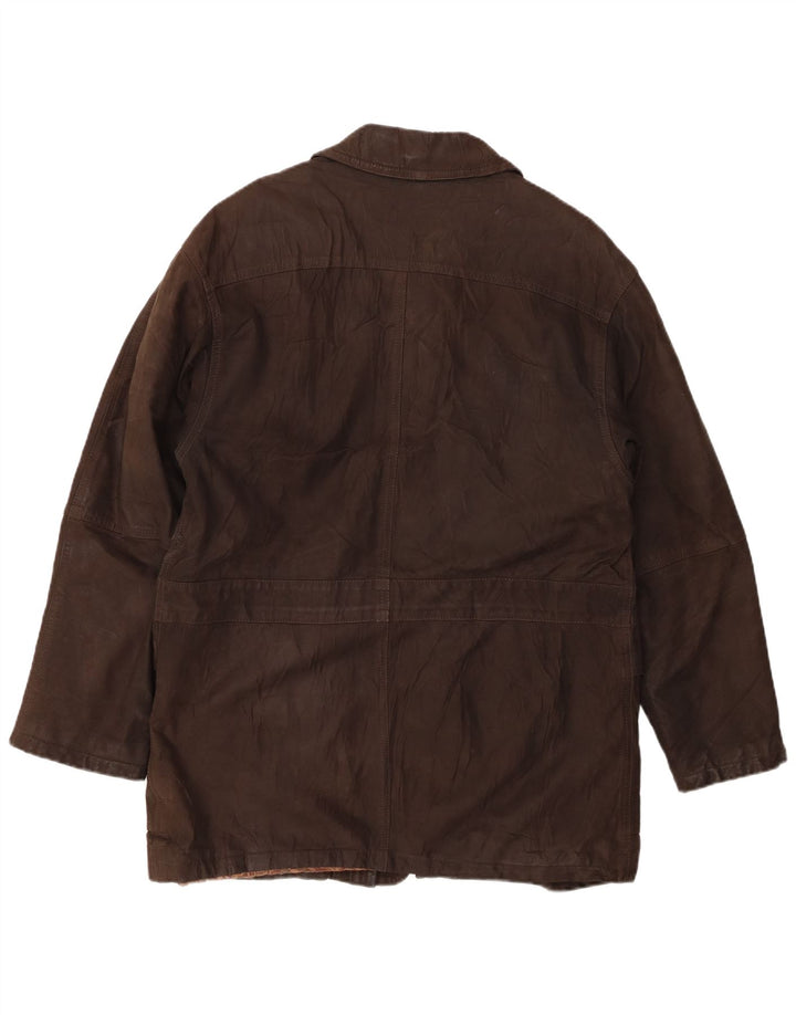 Suprema muška kožna jakna IT 48 srednje smeđa koža