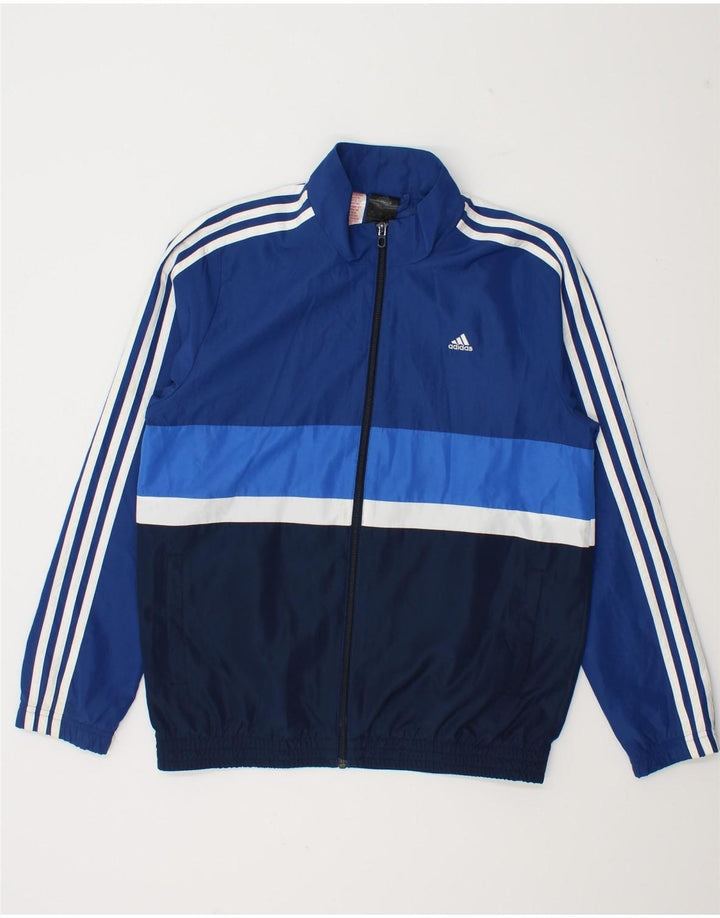 Adidas kišna jakna za dječake 13-14 godina tamnoplava poliesterska boja